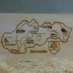 MASÍV LIPA "MAPA  SLOVENSKA" 450 MM ŠÍRKA