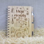 ZÁPISNÍK BAMBUS A5 S PEROM 004 "MOJE RECEPTY"