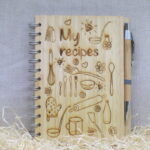 ZÁPISNÍK BAMBUS A5 S  PEROM 003 "MY RECIEPES"